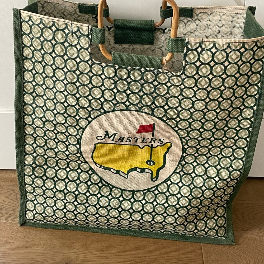 Green Masters Tote Bag with Bamboo Handles